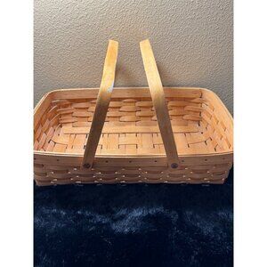 Longaberger Basket Handcrafted  1996 Signed  17"  Opening